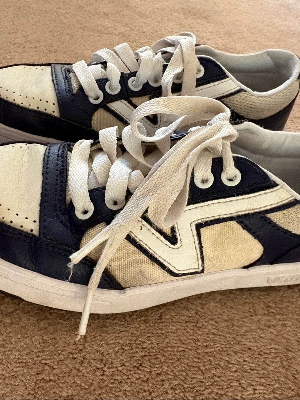 Blue and Off White Vans - Picture 11 of 15